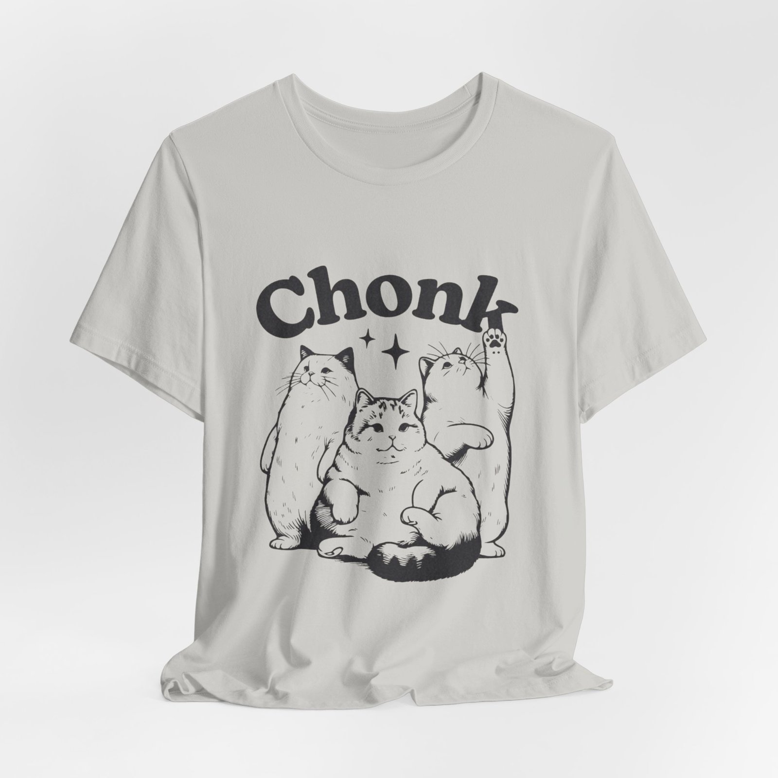 Chonk Cat Unisex Tee, Funny Cat T-Shirt, Gift for Cat Lovers, Cute Animal Shirt, Pet Lover Apparel, Casual Wear - Image 12