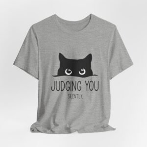 Judging You Silently Cat T-Shirt | Cute Cat Peeking Design