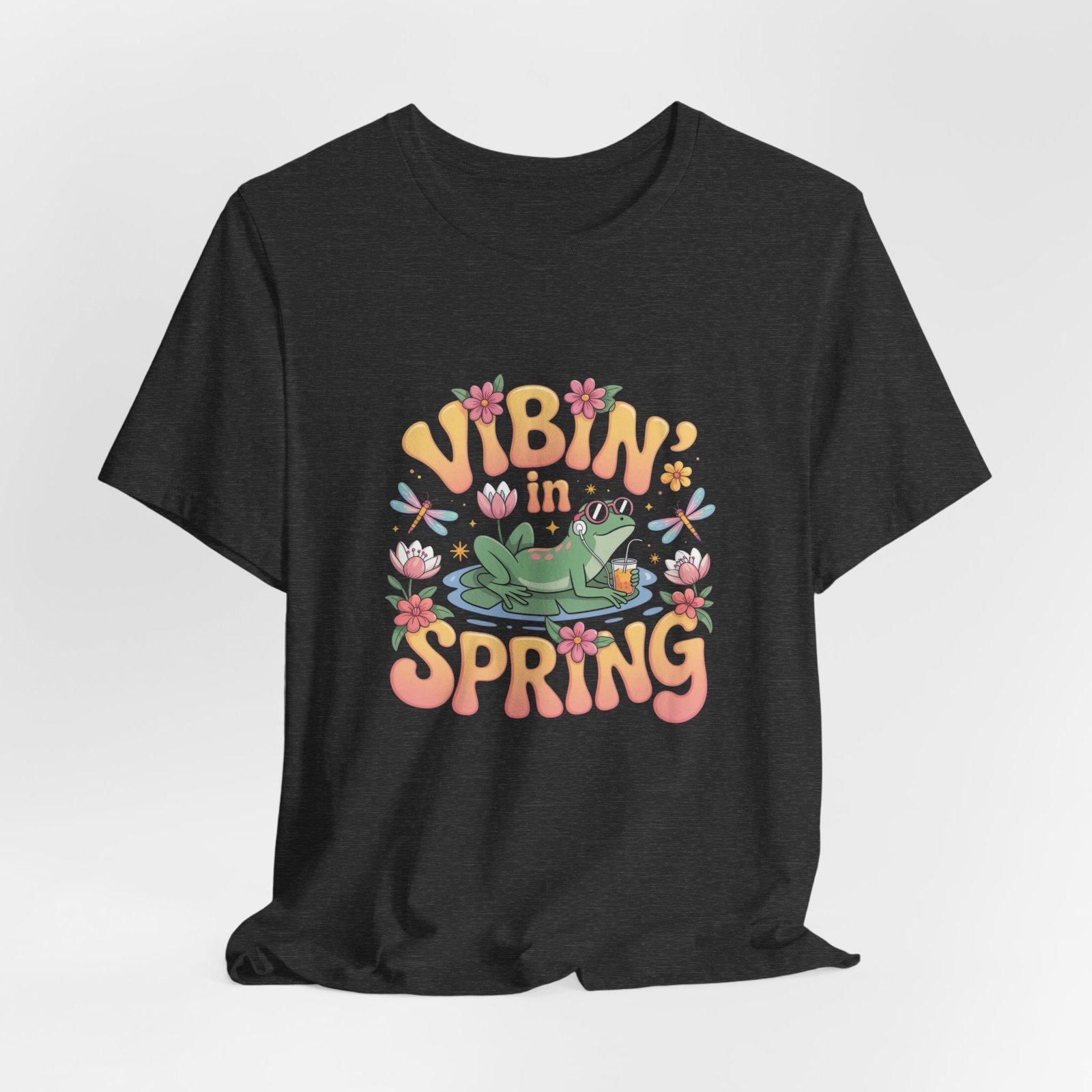 Spring Vibes Unisex Tee, Cottagecore Frog Shirt, Nature Lover T-Shirt, Botanical Garden Top, Greenery Apparel - Image 20