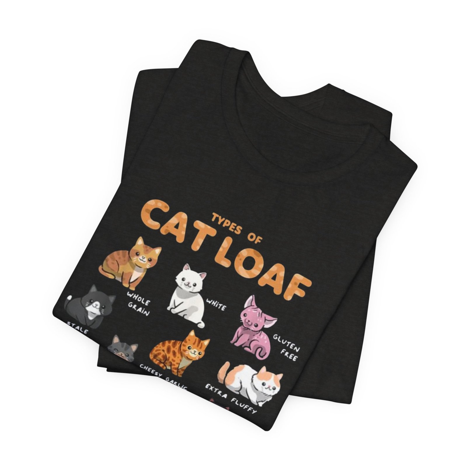 Types of Cat Loaf T-Shirt | Cute Cat Pose Illustration, Cat Lover Tee - Image 11