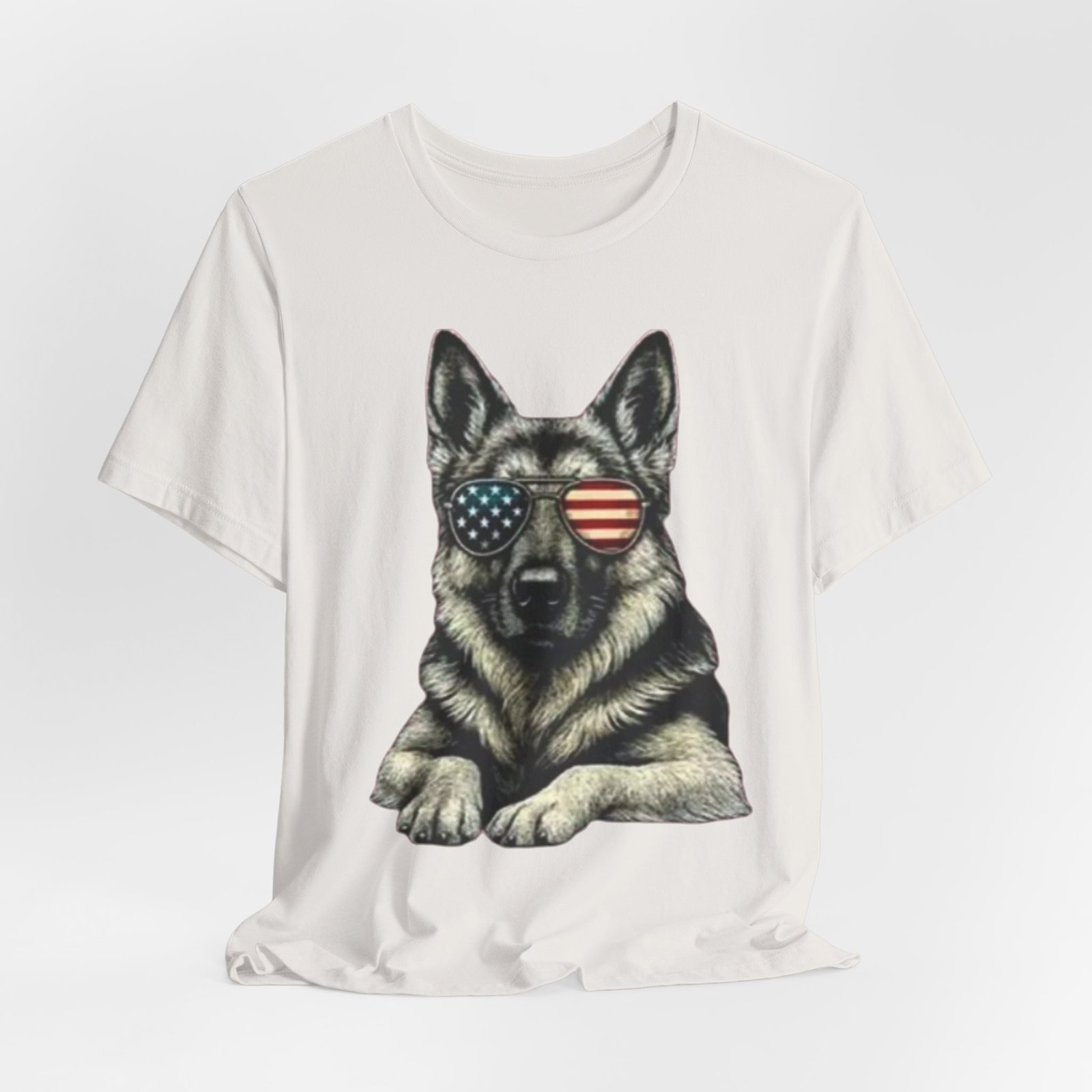 German Shepherd, American Flag Sunglasses German Shepherd T-Shirt - Image 16