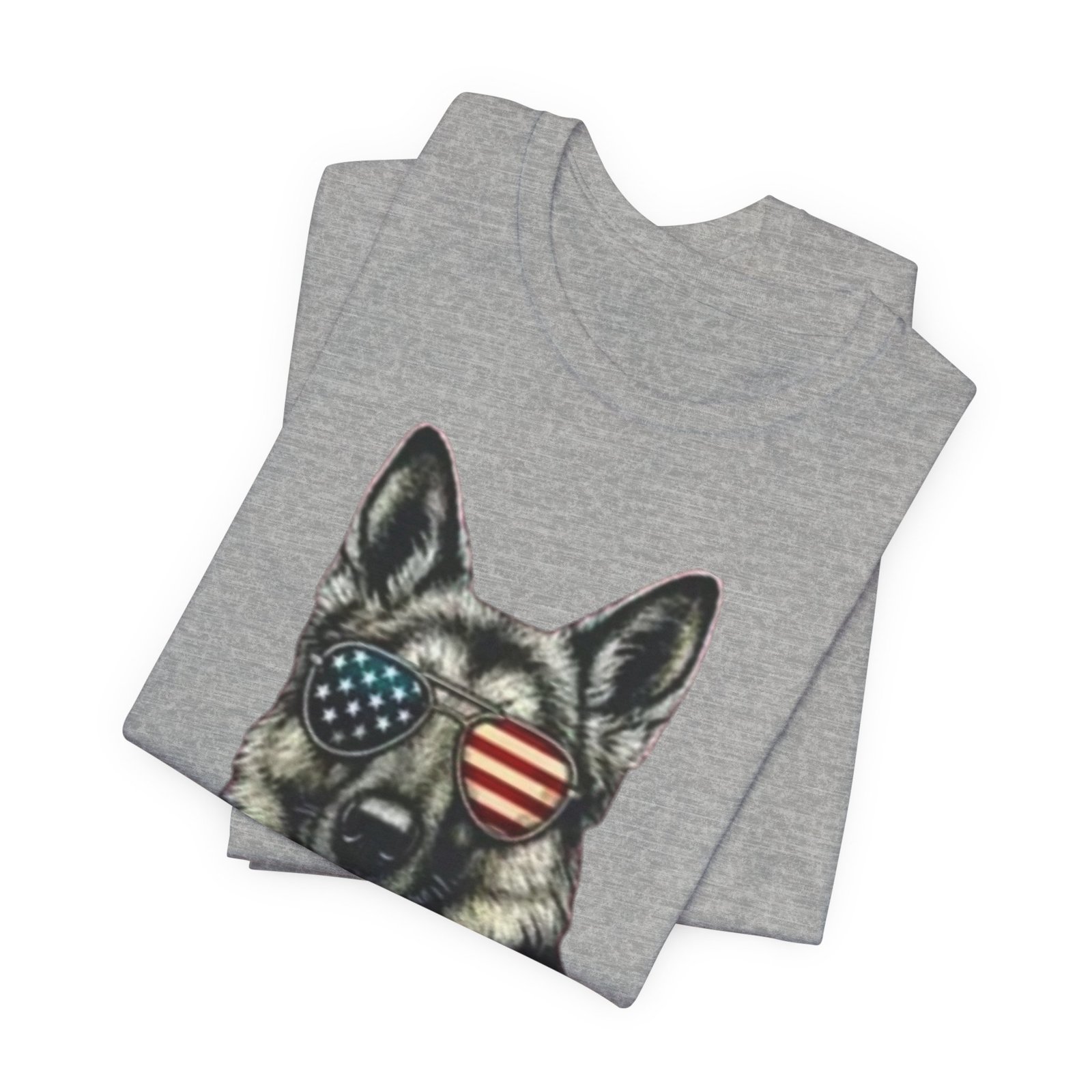 German Shepherd, American Flag Sunglasses German Shepherd T-Shirt - Image 19
