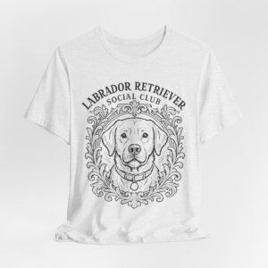 Labrador Retriever Social Club Tee, Dog Lover Shirt, Unisex Pet Apparel, Graphic Tee for Dog Owners, Gift for Lab Lovers, Puppy Pride Wear