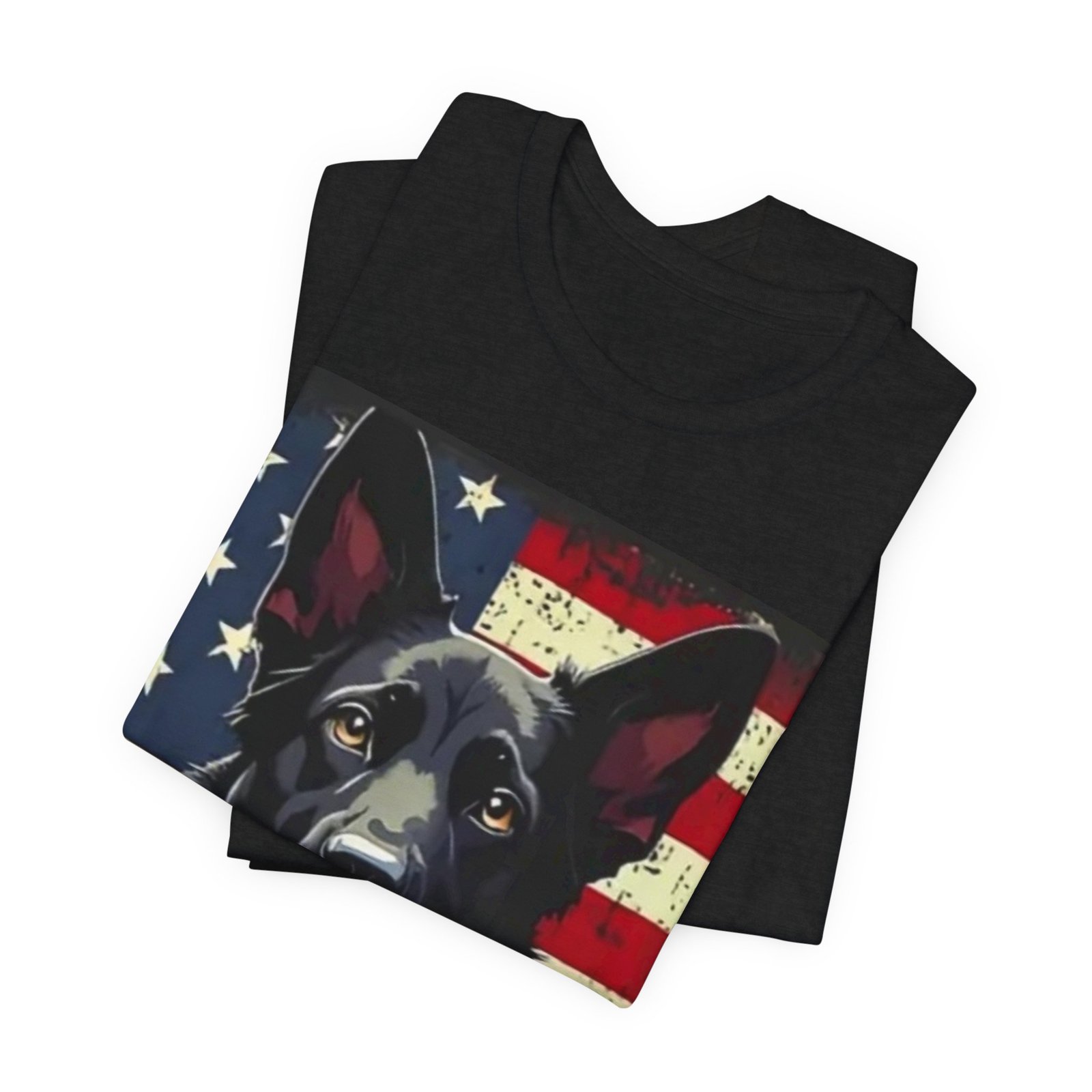 American Flag German Shepherd T-Shirt — Patriotic K9 Dog Tee - Image 8
