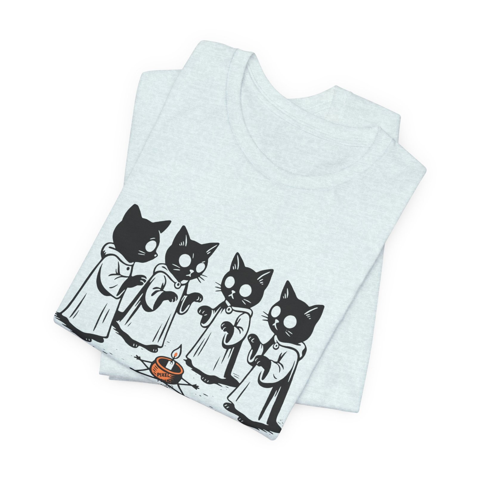 Cat Choir Lets Start a Cult Tee , Cat Ritual Graphic Shirt - Image 19