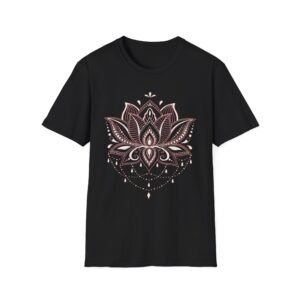 Lotus Mandala T-Shirt | Pink Floral Yoga Meditation Tee