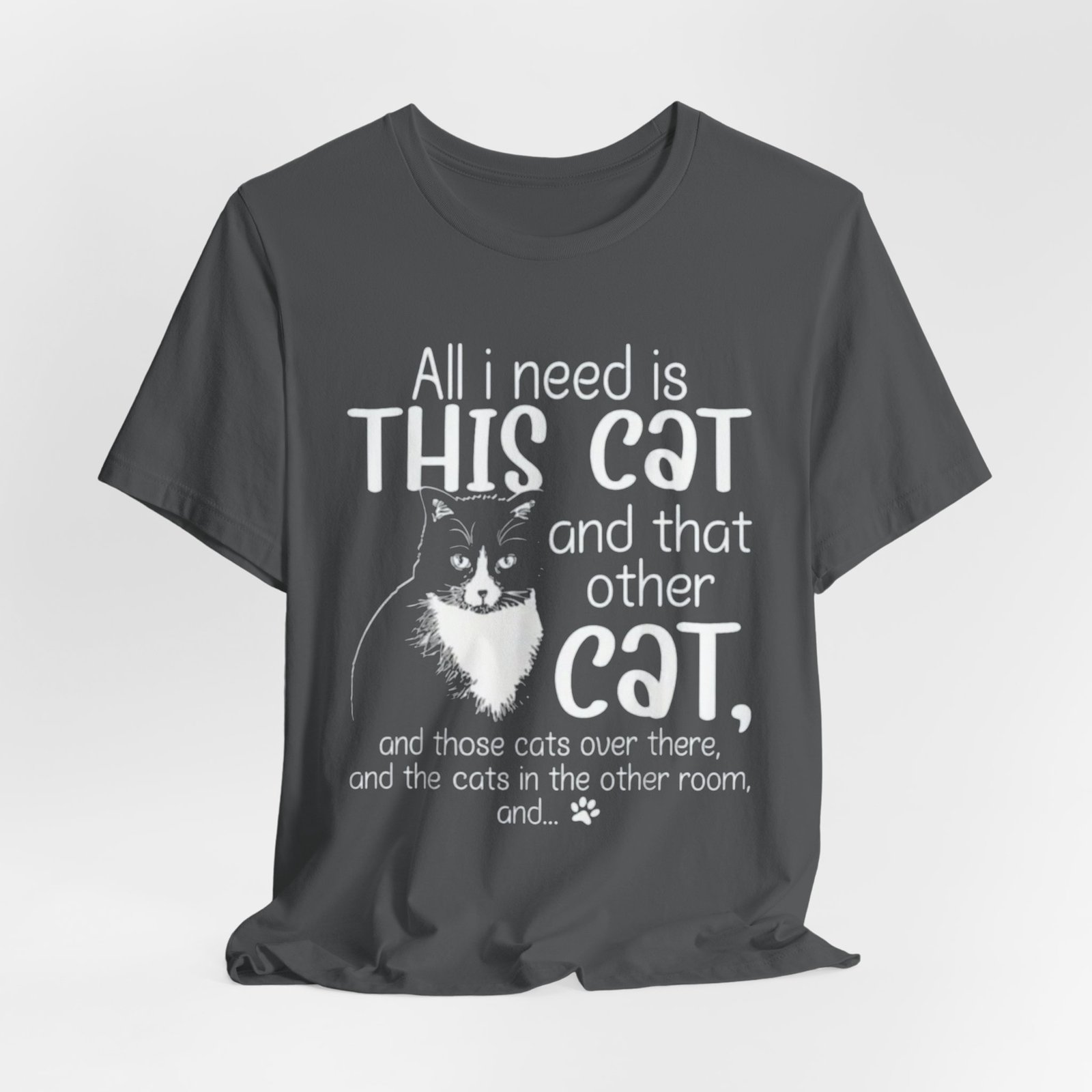 Cute Cat Illustration Tee | Cat Graphic T-Shirt - Image 20