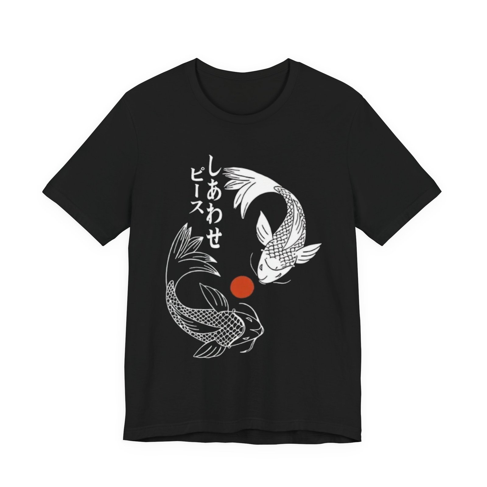 Japanese Koi Fish Short Sleeve Tee, Unisex T-Shirt, Zen Apparel, Gift for Her, Gift for Him, Casual Daily Wear