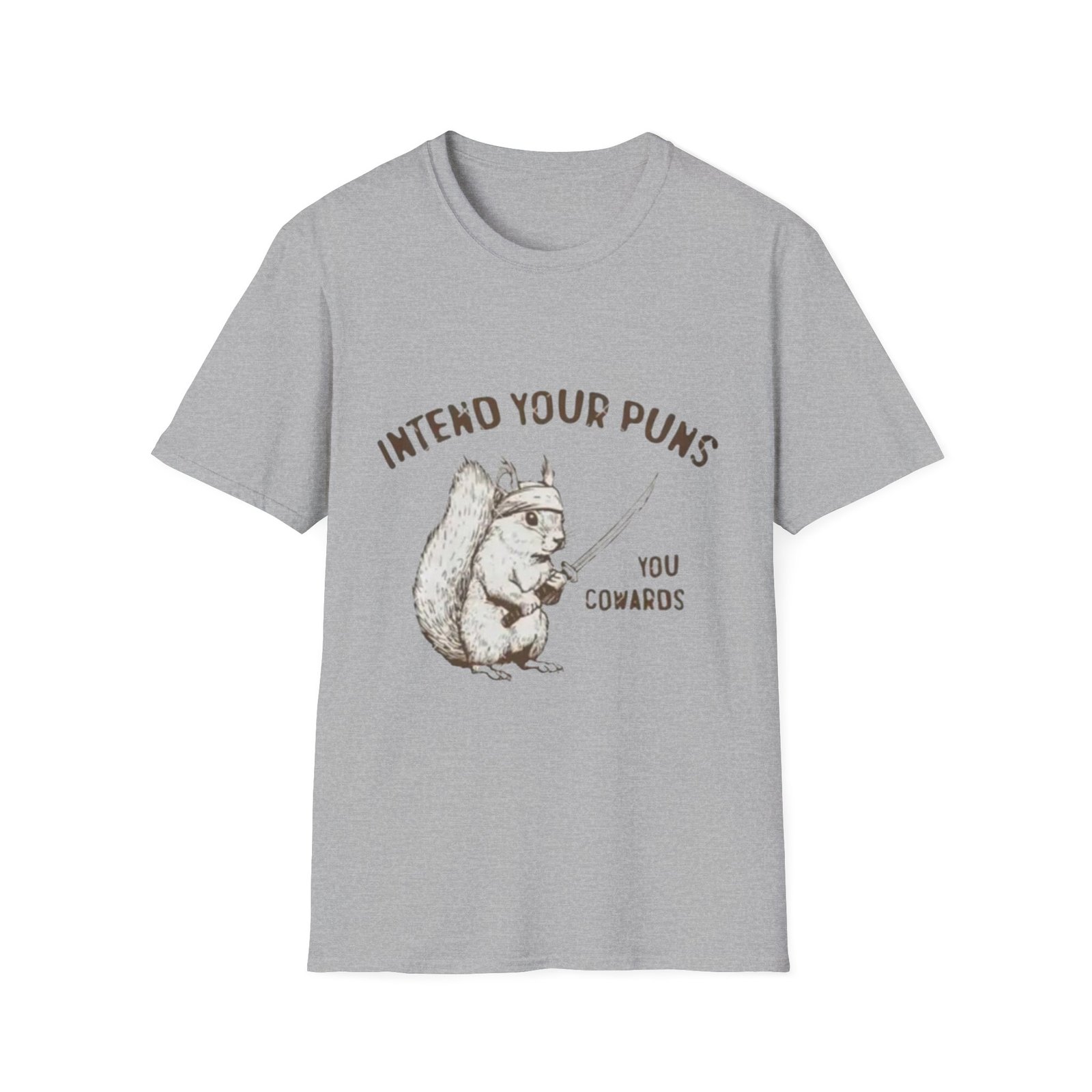 Intend Your Puns Squirrel T-Shirt | Funny Punny Animal Tee
