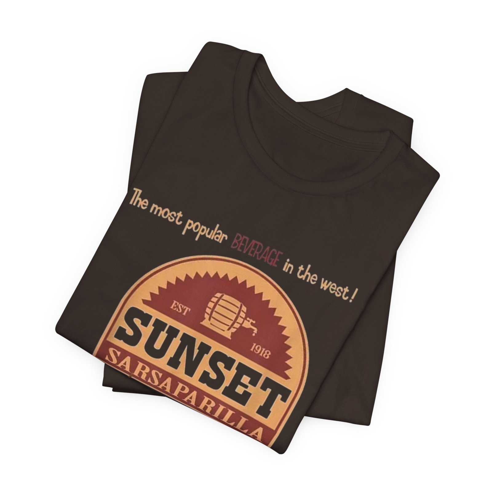 Sunset Sarsaparilla Tee — Retro Fallout Soda Logo T-shirt, Fallout Tee - Image 4