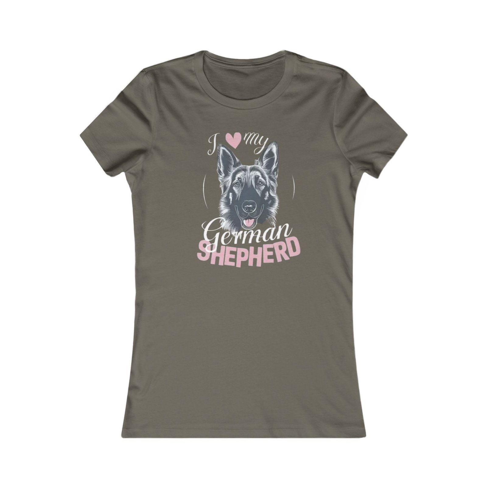 German Shepherd Women's Tee — Cute Dog Lover Shirt - Image 3