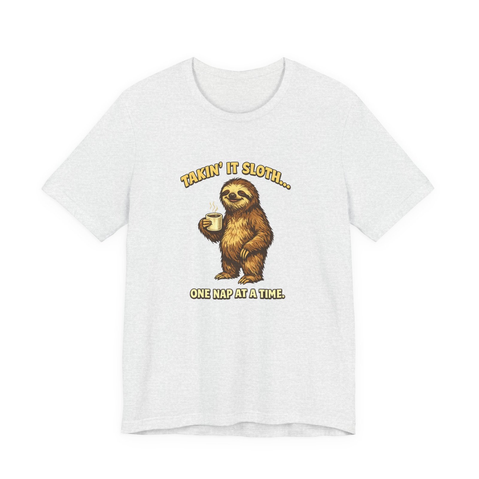 Taking It Sloth One Nap at a Time T-Shirt | Funny Sloth Tee - Image 9