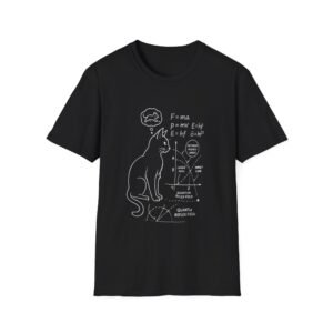 Schrödinger Cat Diagram T-Shirt | Quantum Physics Cat Tee