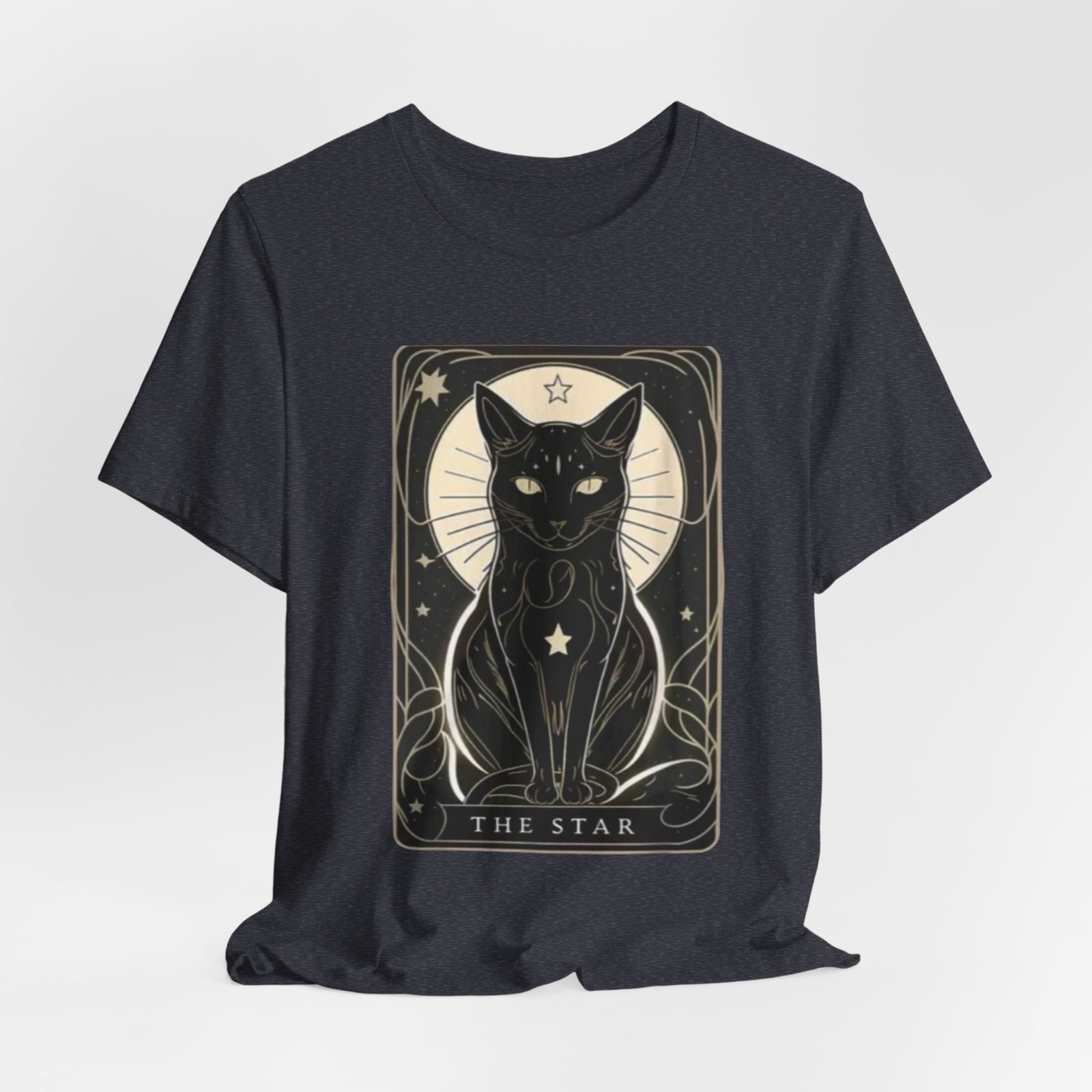 Tarot Black Cat The Star T-Shirt | Mystical Occult Illustration - Image 20