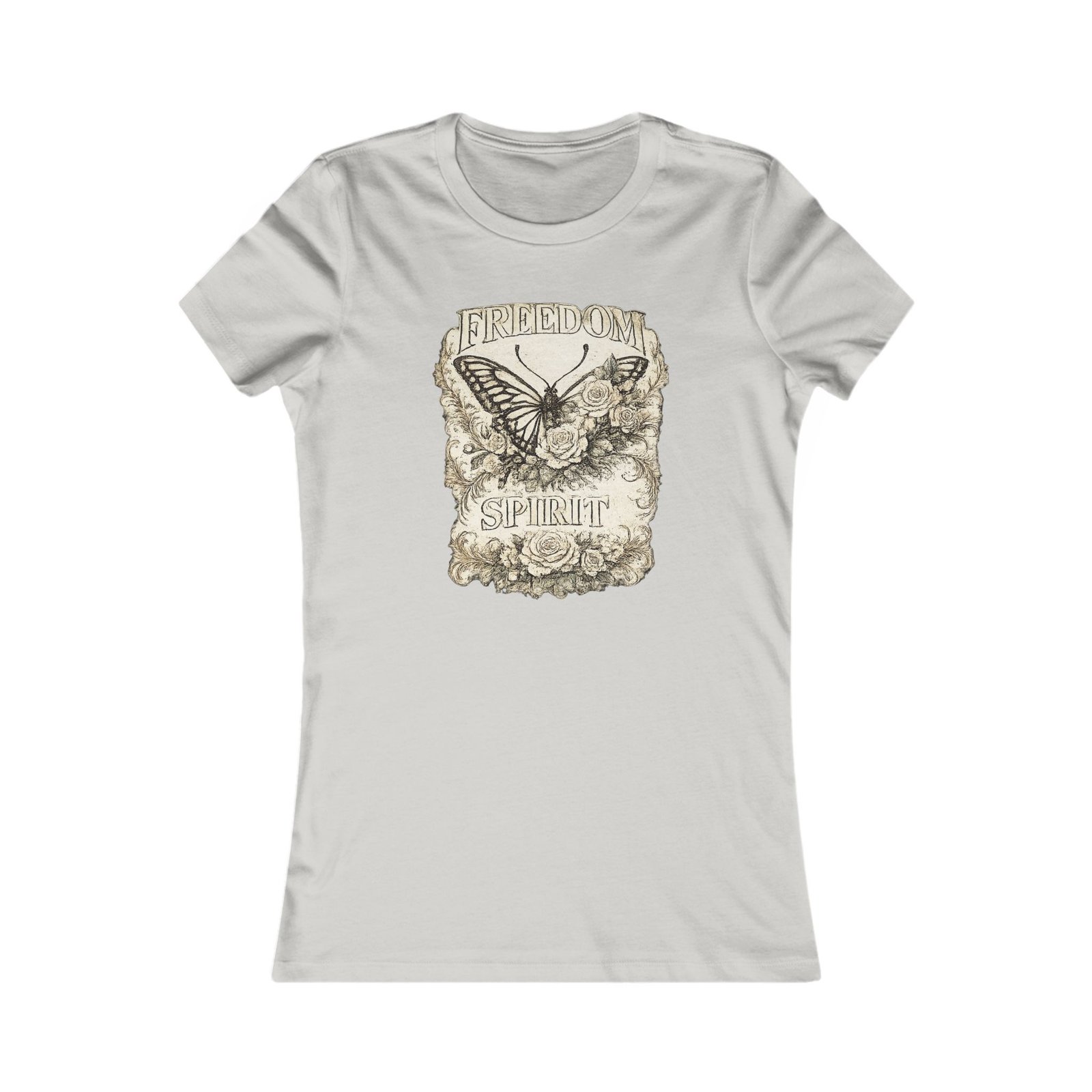 Freedom Spirit Butterfly Tee — Women's Vintage Butterfly Graphic T-Shirt - Image 5