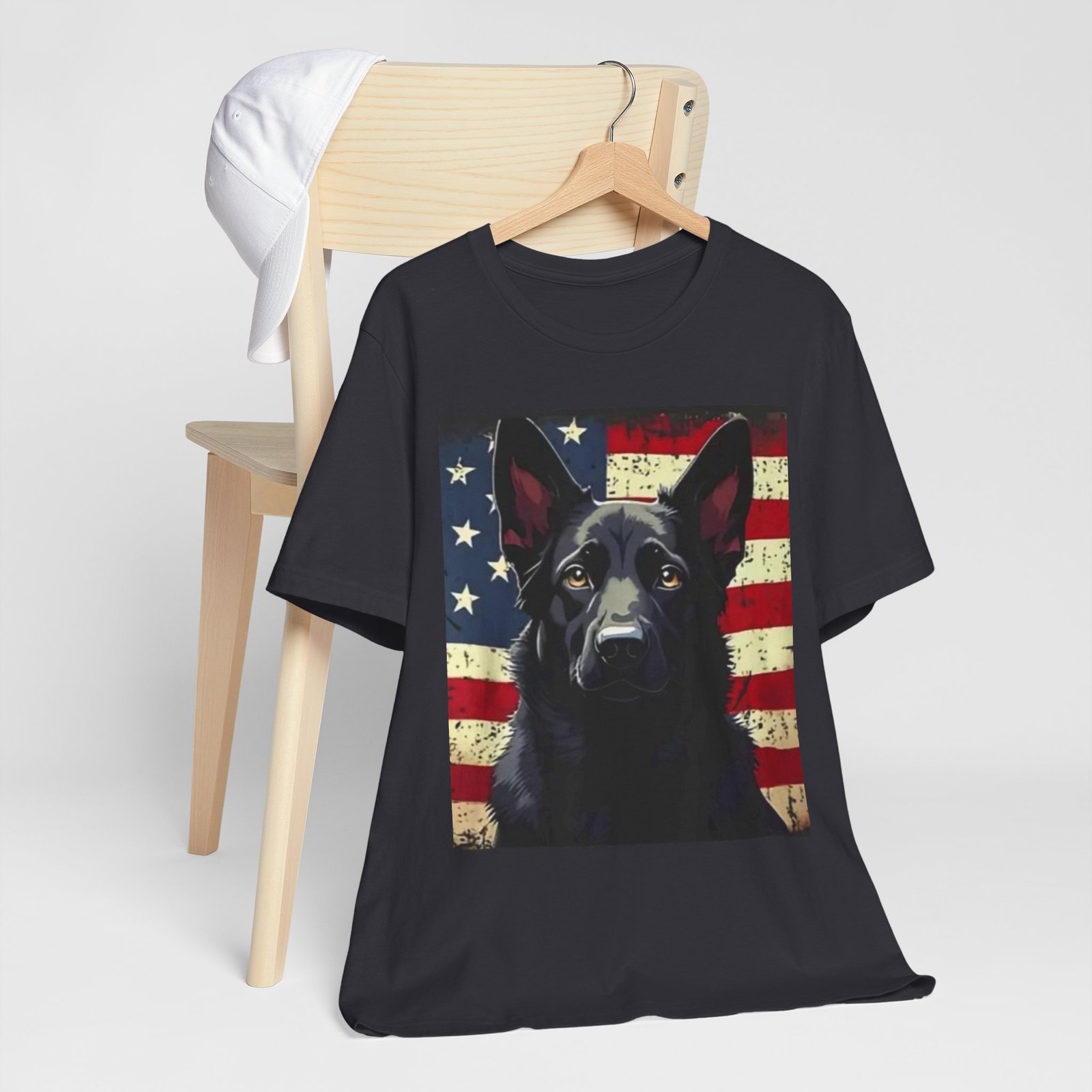 American Flag German Shepherd T-Shirt — Patriotic K9 Dog Tee - Image 20