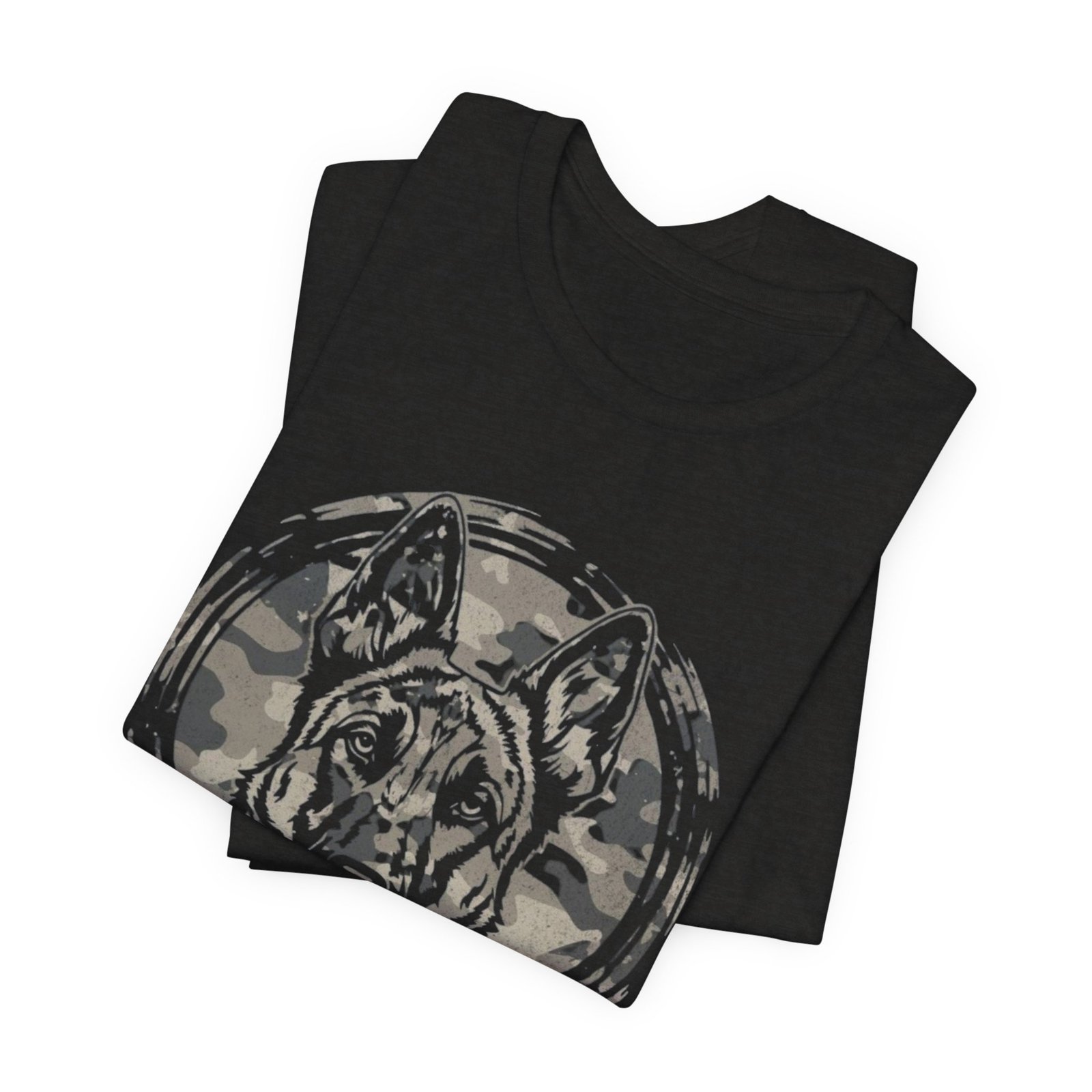 Belgian Malinios Graphic Tee – Camo Circle German Shepherd T‑Shirt - Image 7