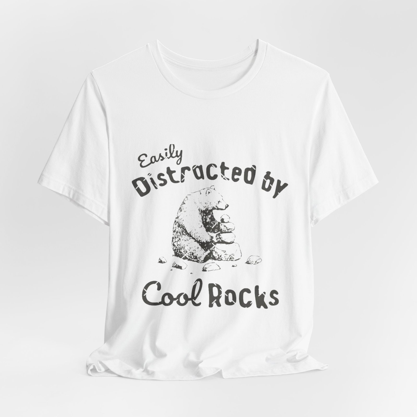 Easily Distracted by Cool Rocks Tee, Fun Unisex T-Shirt, Nature Lover Shirt, Gift for Geology Enthusiasts, Cute Casual Wear - Image 8