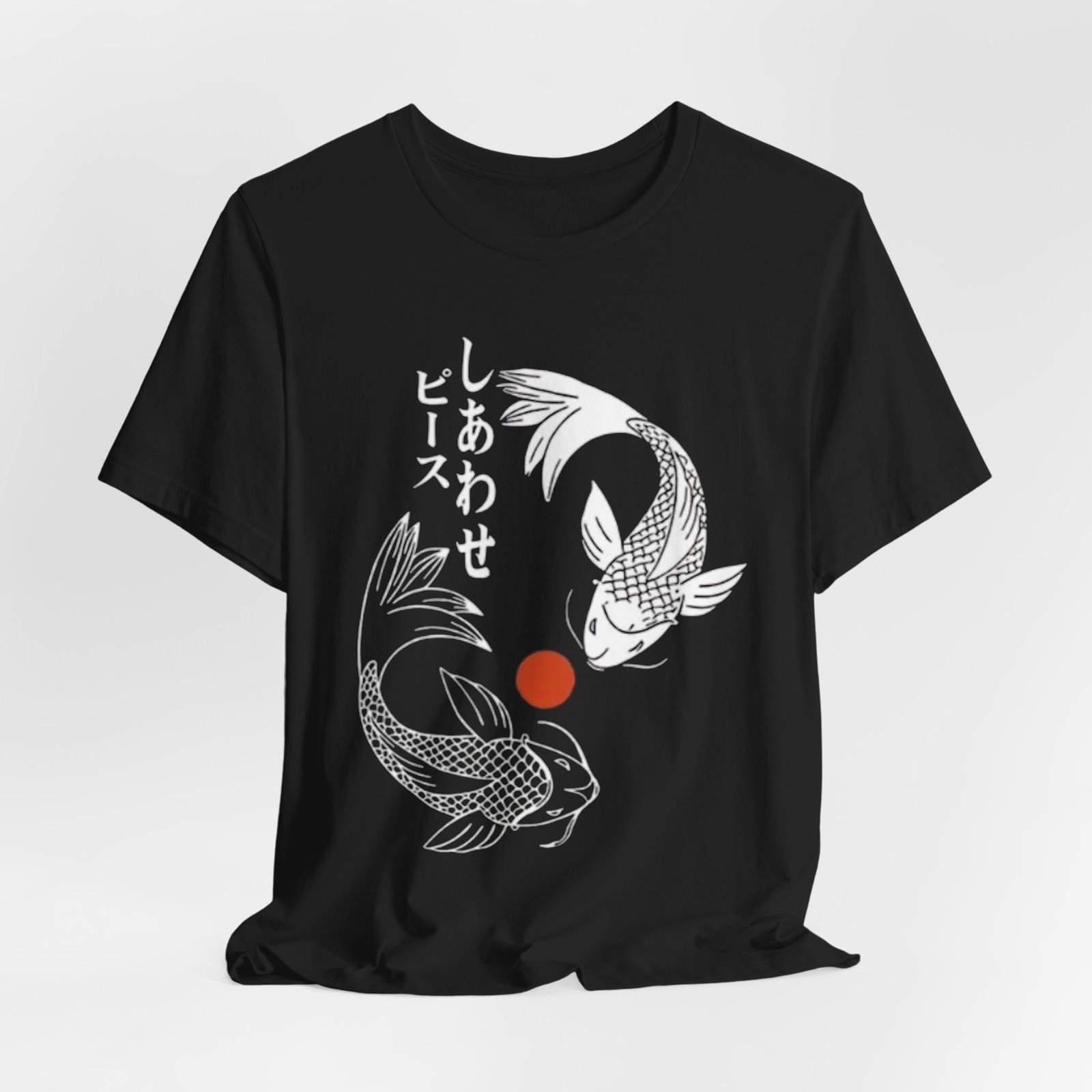 Japanese Koi Fish Short Sleeve Tee, Unisex T-Shirt, Zen Apparel, Gift for Her, Gift for Him, Casual Daily Wear - Image 4