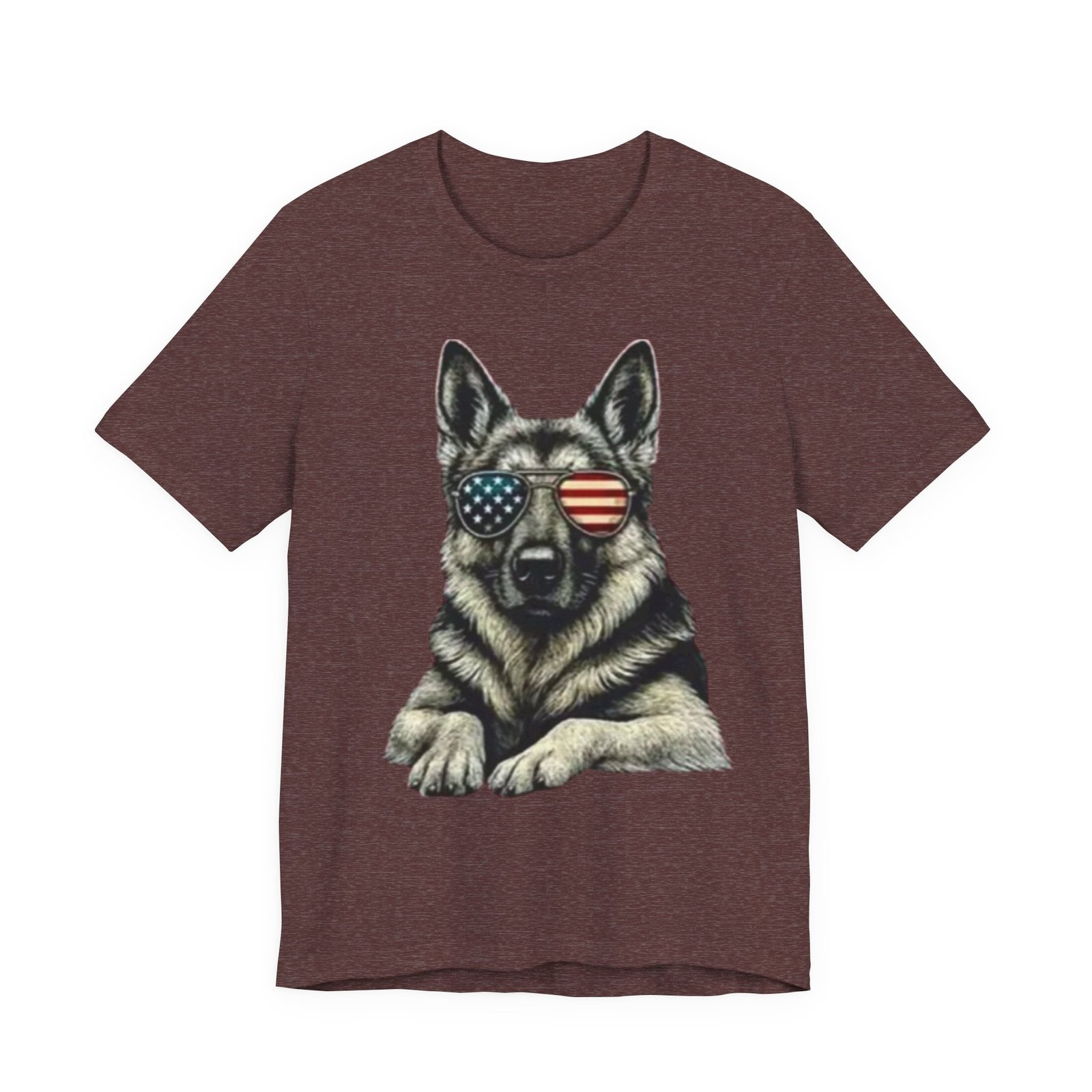 German Shepherd, American Flag Sunglasses German Shepherd T-Shirt - Image 29