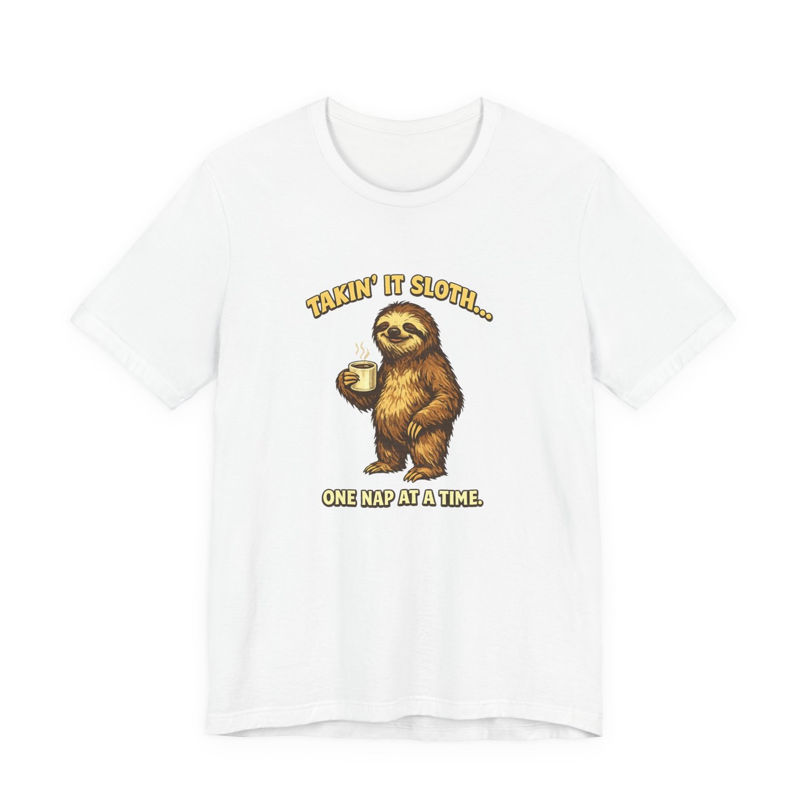 Taking It Sloth One Nap at a Time T-Shirt | Funny Sloth Tee - Image 5