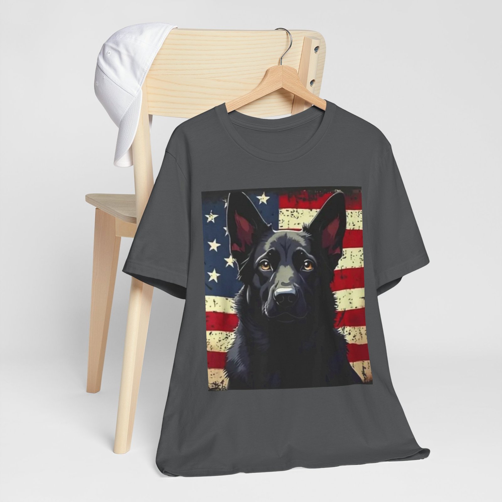 American Flag German Shepherd T-Shirt — Patriotic K9 Dog Tee - Image 30