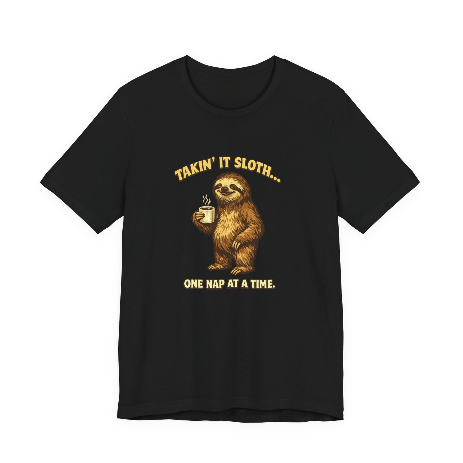 Taking It Sloth One Nap at a Time T-Shirt | Funny Sloth Tee - Image 2