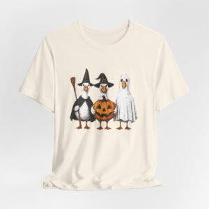 Funny Duck Halloween Tee, Unisex Jersey Short Sleeve T-Shirt, Sarcastic Animal Costume Shirt, Humor Graphic Top for Men Women, Quirky Fall