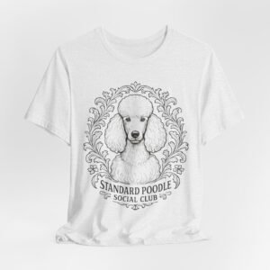 Standard Poodle Social Club Tee, Dog Lover Shirt, Pet Owner Gift, Canine Apparel, Animal Lovers T-Shirt, Unisex Short Sleeve Top
