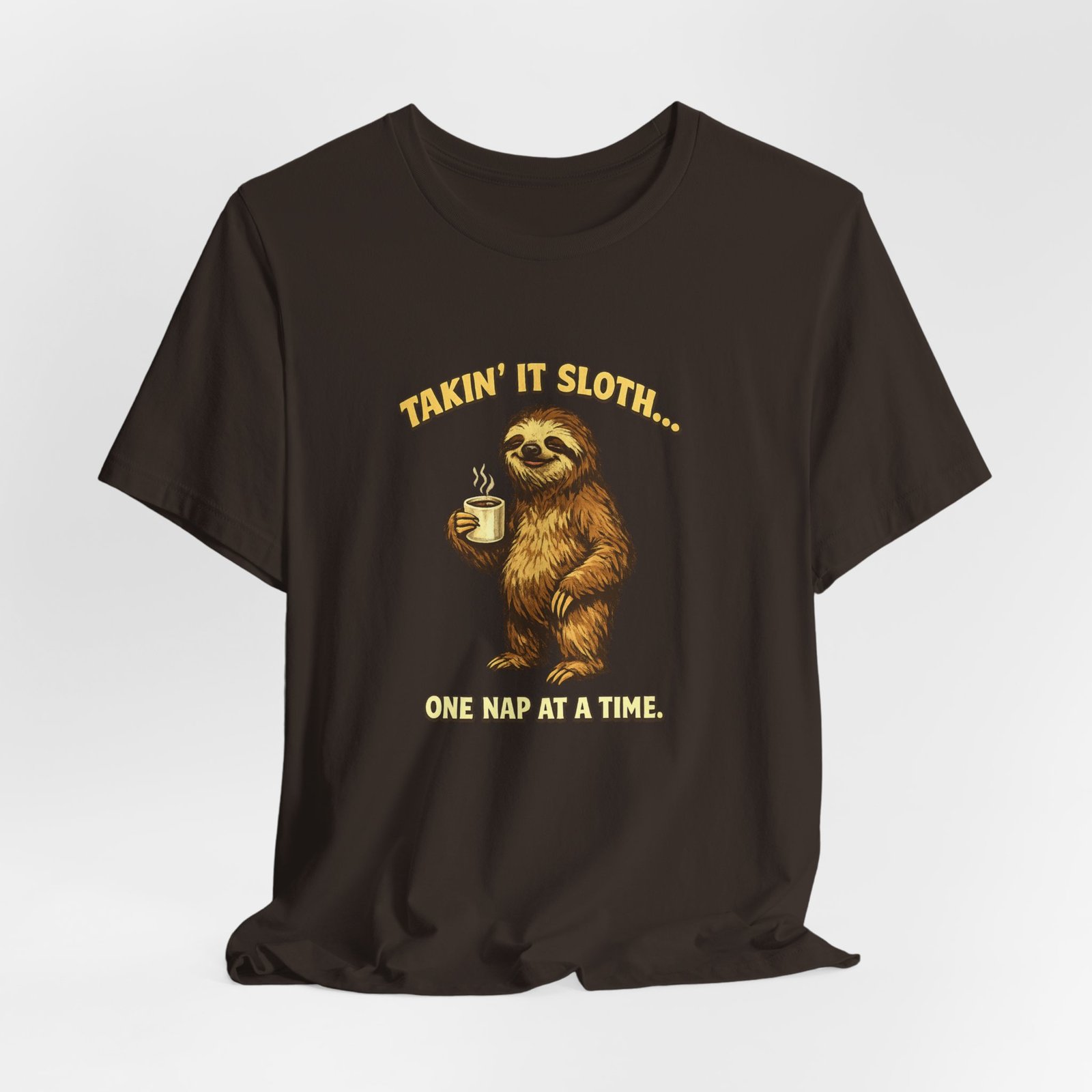 Taking It Sloth One Nap at a Time T-Shirt | Funny Sloth Tee - Image 16
