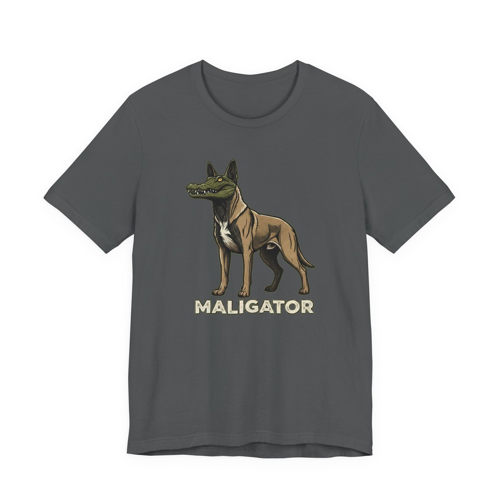 Maligator dog illustration Tee | Crocodile head canine mashup - Image 17