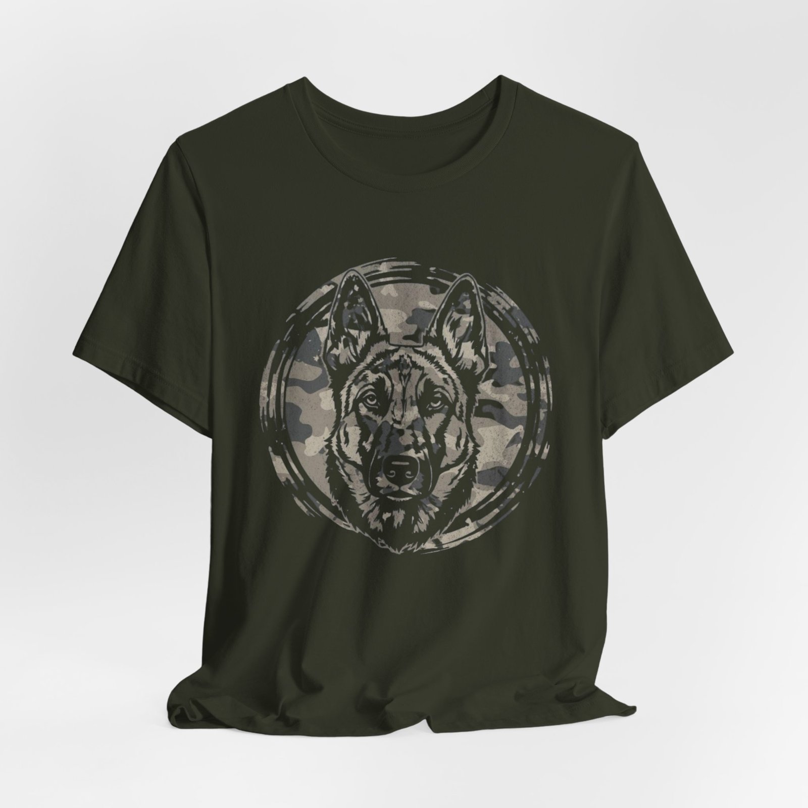 Belgian Malinios Graphic Tee – Camo Circle German Shepherd T‑Shirt - Image 12