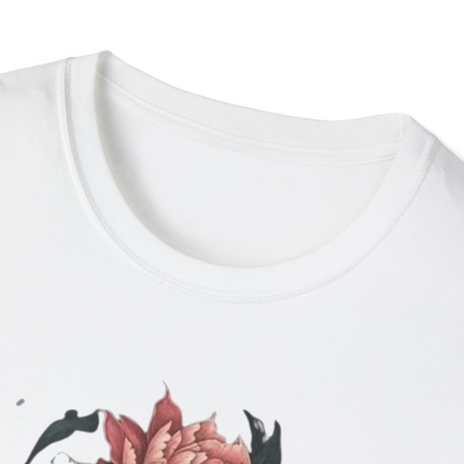 Dragon Head with Peonies T-Shirt | Floral Japanese Tattoo Inspired - Image 7