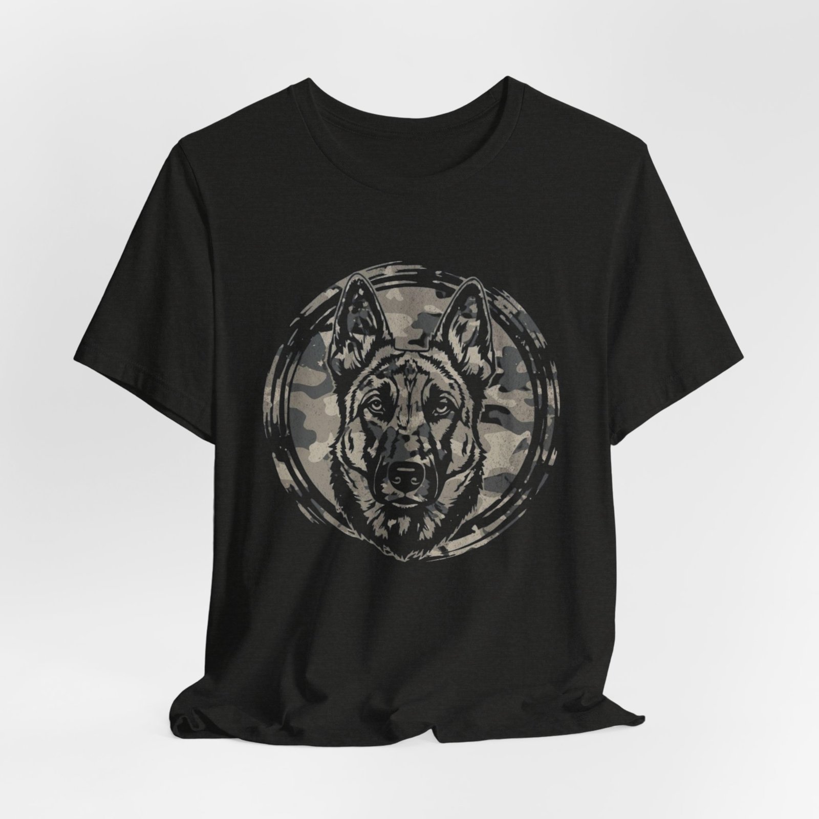 Belgian Malinios Graphic Tee – Camo Circle German Shepherd T‑Shirt - Image 8