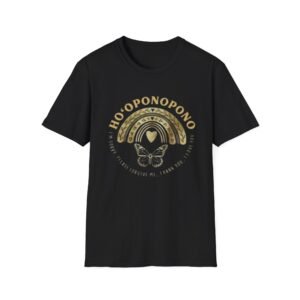 Ho'oponopono Spiritual Tee, Unisex Softstyle T-Shirt for Motivation, Hawaiian Prayer Shirt, Inspirational Top, Meditation Apparel