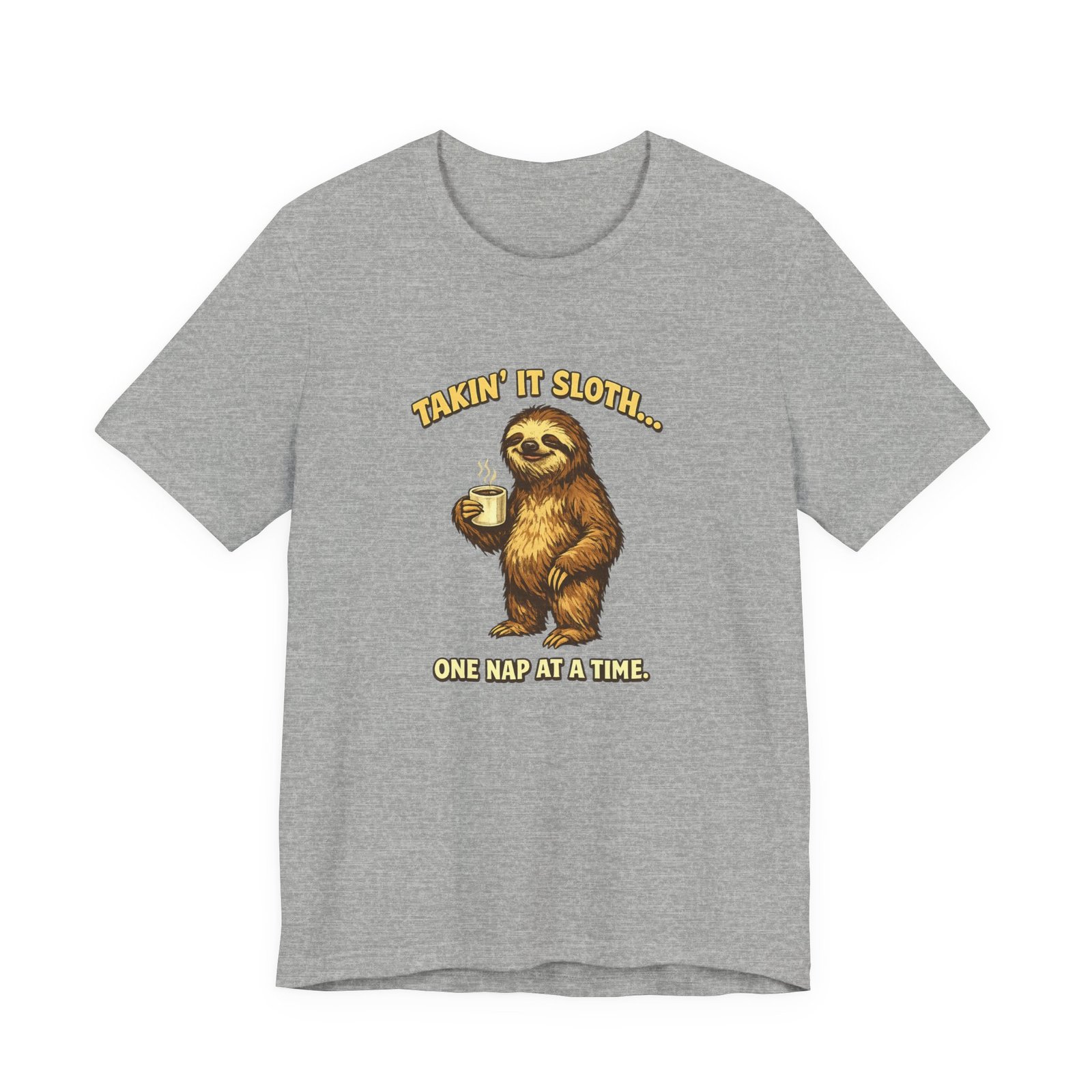 Taking It Sloth One Nap at a Time T-Shirt | Funny Sloth Tee - Image 17
