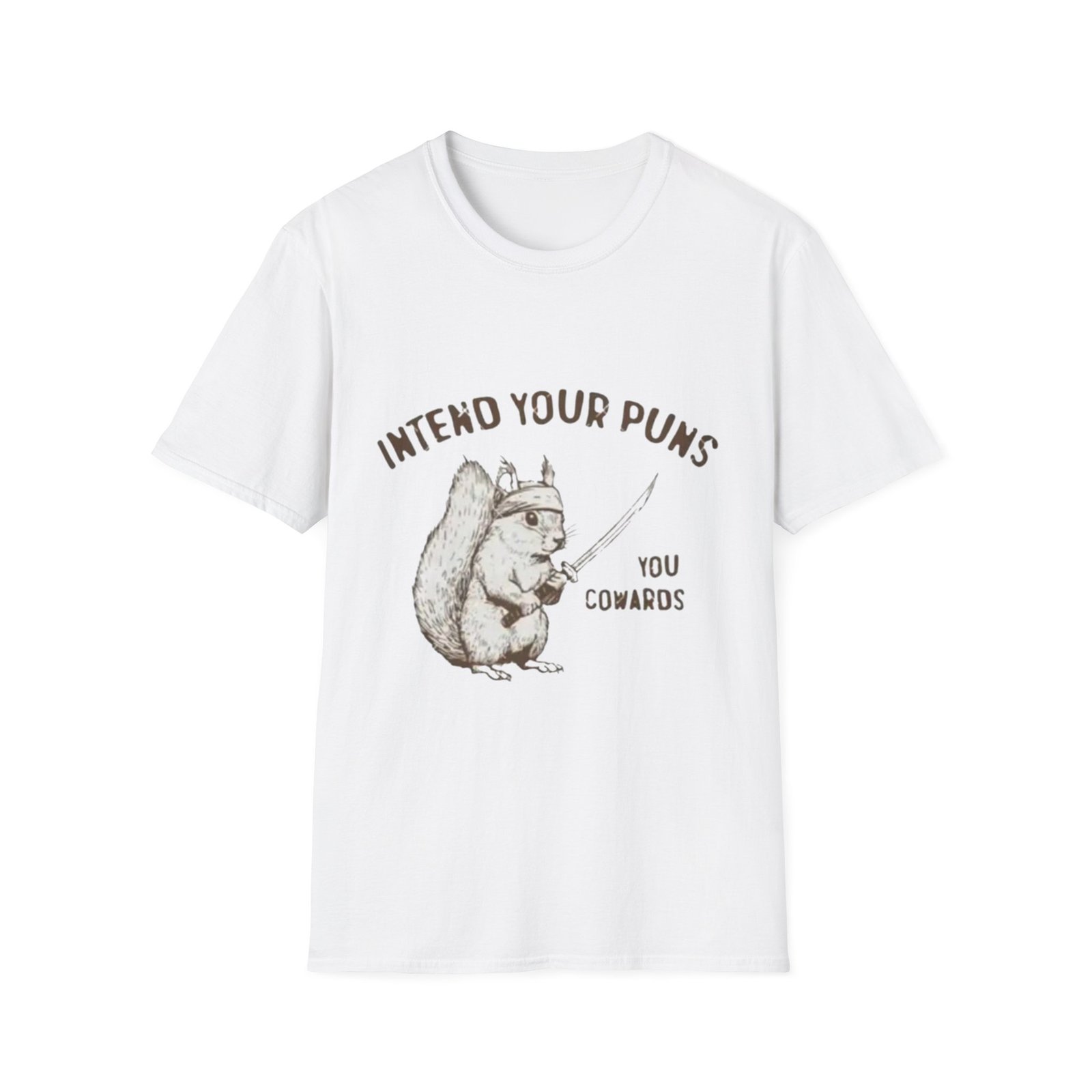 Intend Your Puns Squirrel T-Shirt | Funny Punny Animal Tee - Image 5