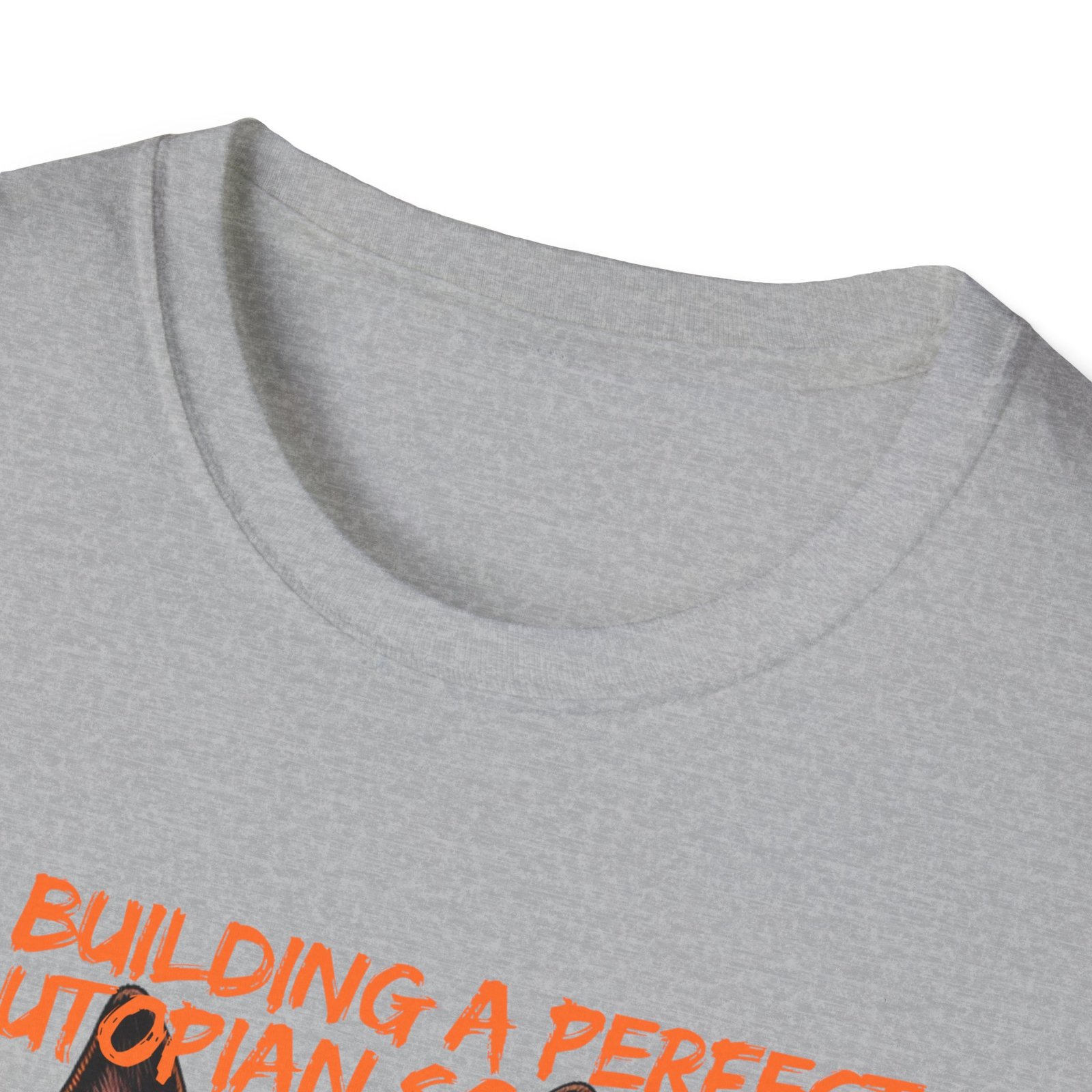 Belgian malinios Portrait T-Shirt | "I'm Building a Perfect Utopian Society in My Head" - Image 3
