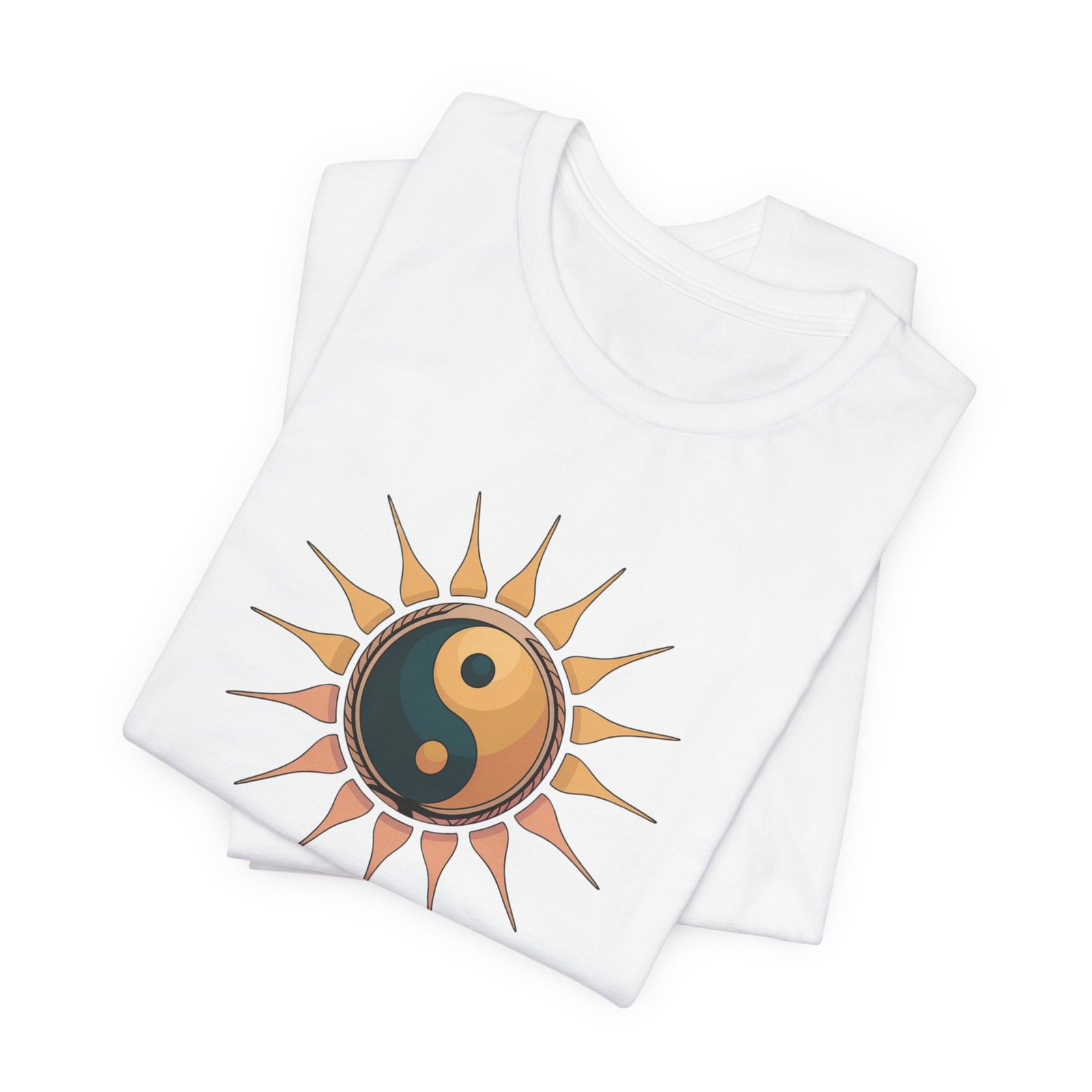 Sun and Moon Yin Yang Tee, Spiritual T-Shirt, Bohemian Style Shirt, Gift for Her, Summer Fashion - Image 7