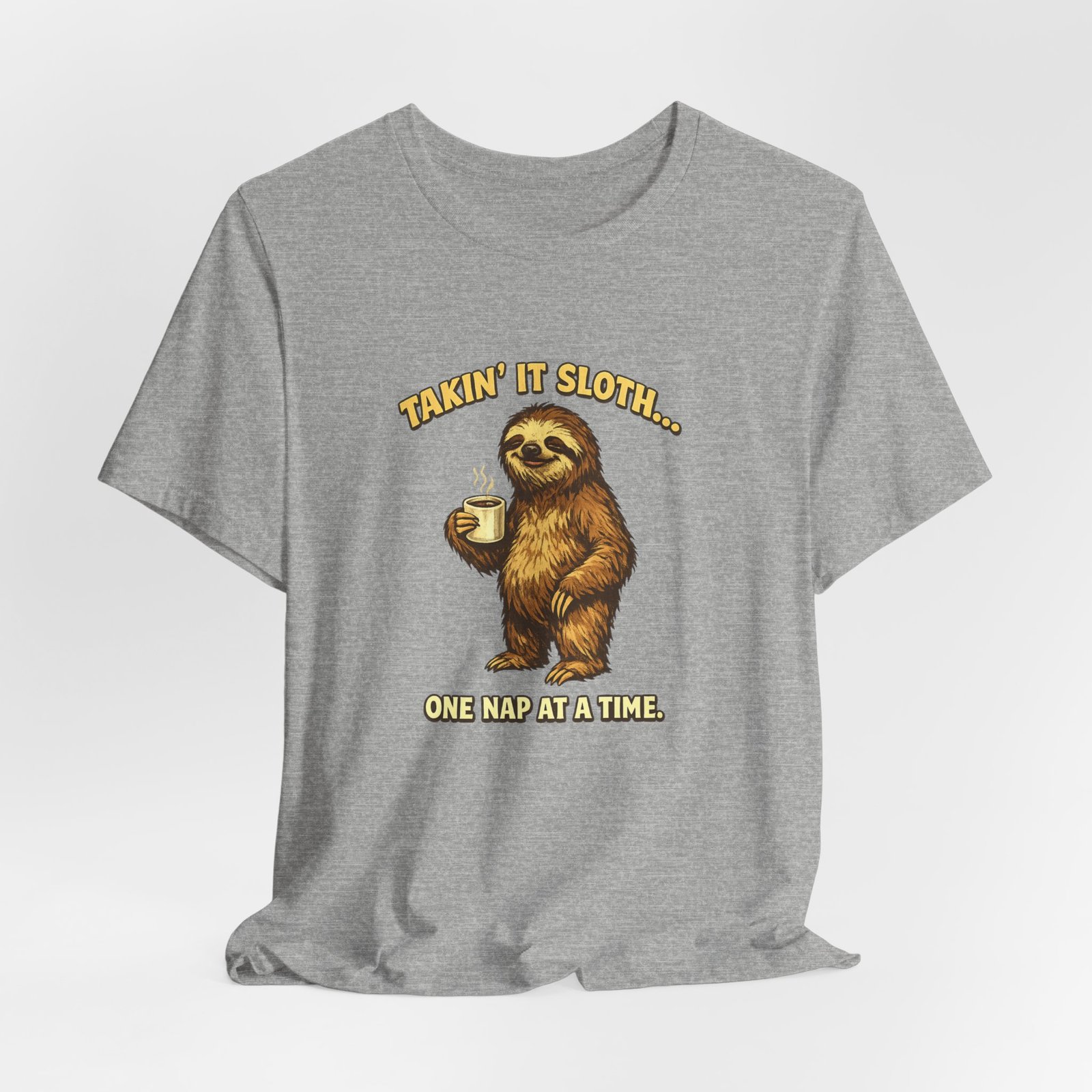 Taking It Sloth One Nap at a Time T-Shirt | Funny Sloth Tee - Image 20