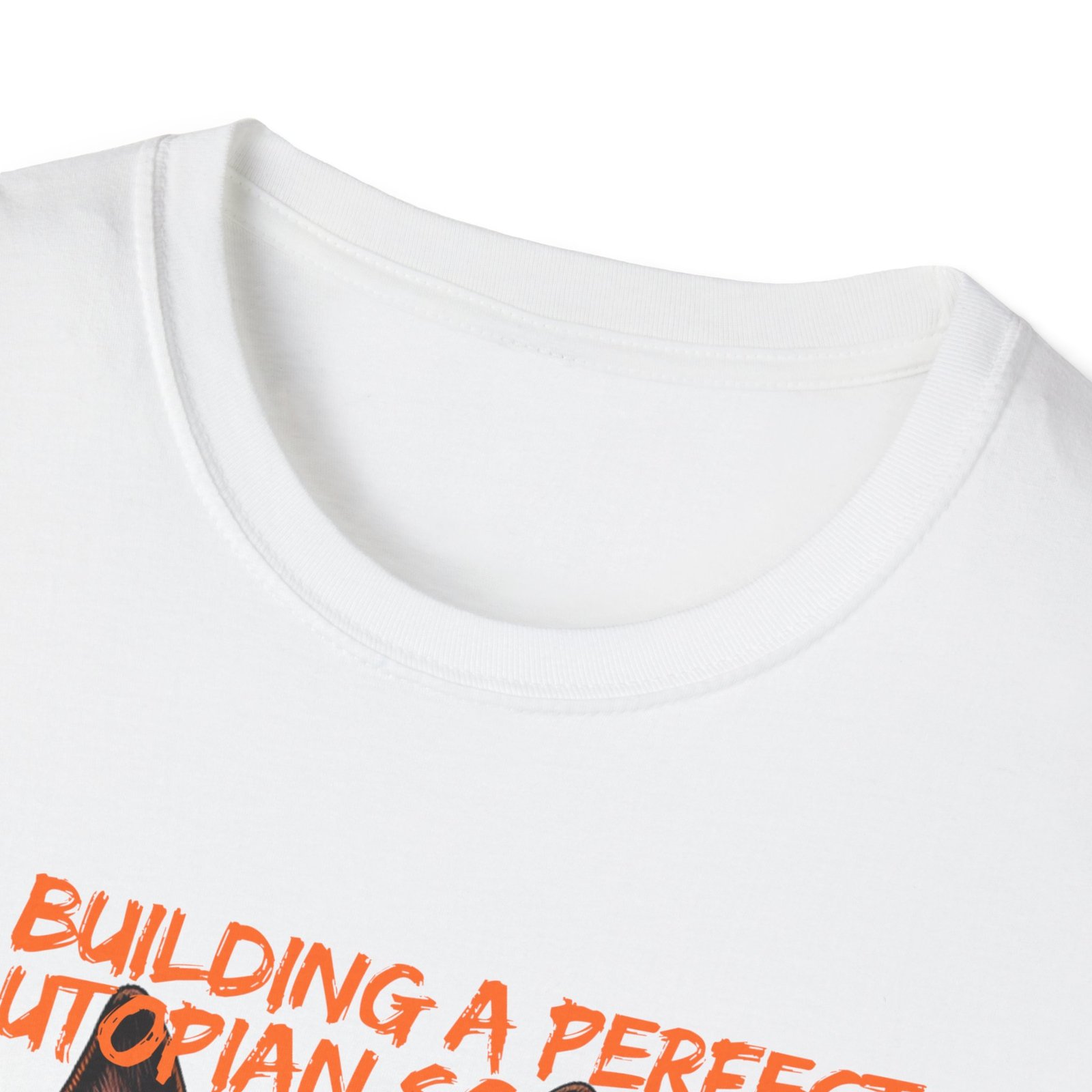 Belgian malinios Portrait T-Shirt | "I'm Building a Perfect Utopian Society in My Head" - Image 7