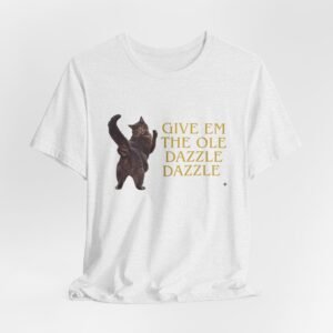 Give 'Em the Ole Dazzle Dazzle Cat T-Shirt | Retro Cat Illustration