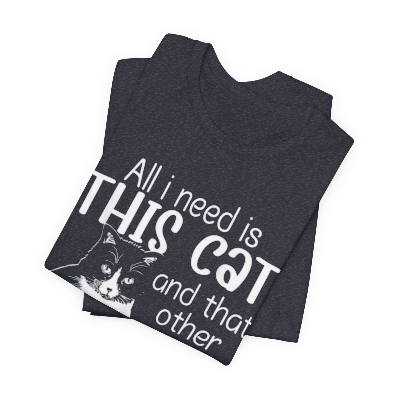 Cute Cat Illustration Tee | Cat Graphic T-Shirt - Image 27