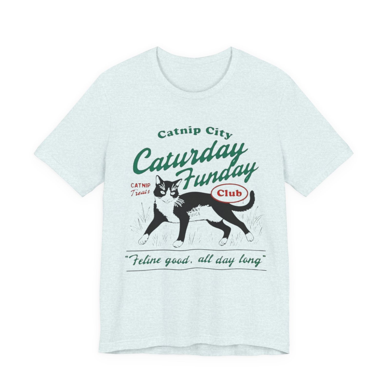 Catnip City Caturday Funday Cat T-Shirt | Vintage Cat Graphic Tee - Image 21