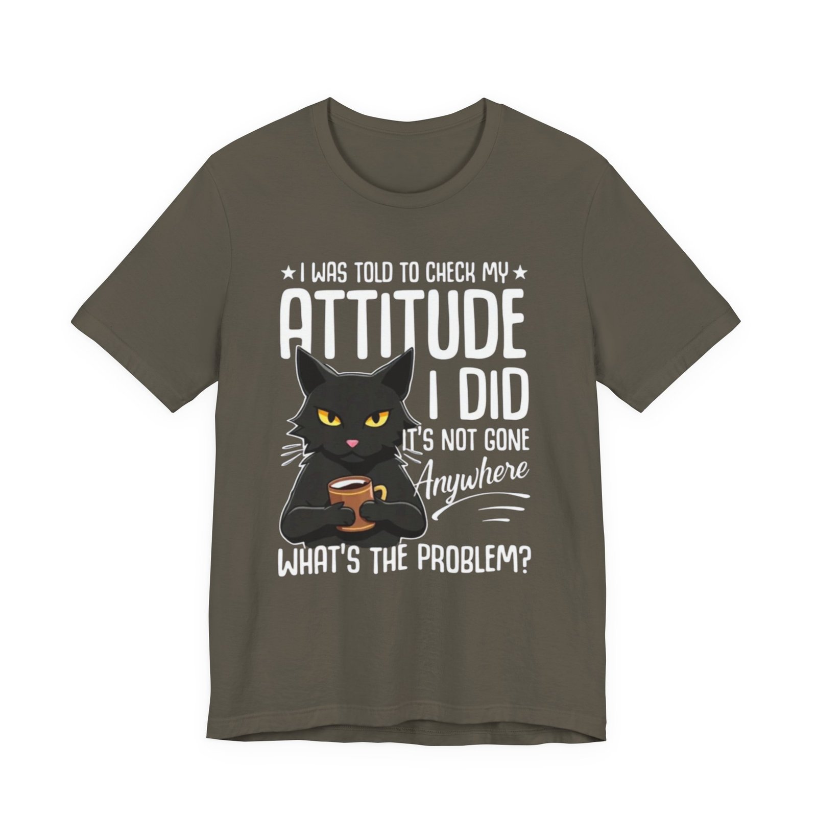 Sassy Black Cat Attitude T-Shirt | Funny Cat Tee, Graphic Kitty Quote - Image 9
