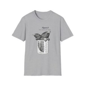 Two Moles per liter tee, Mole Illustration in Beaker T-Shirt | Vintage Science Sketch