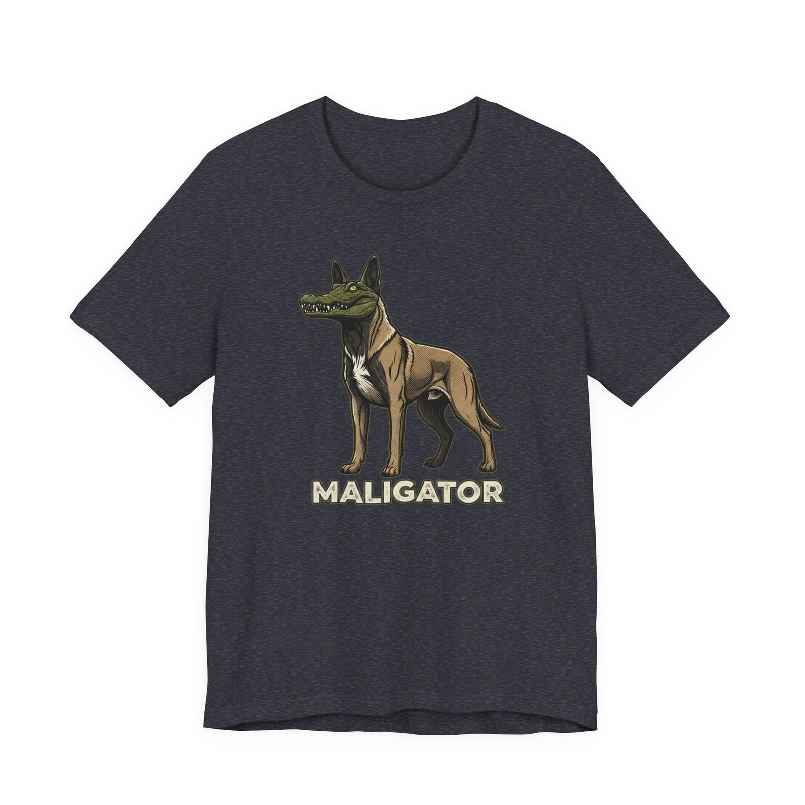 Maligator dog illustration Tee | Crocodile head canine mashup - Image 25