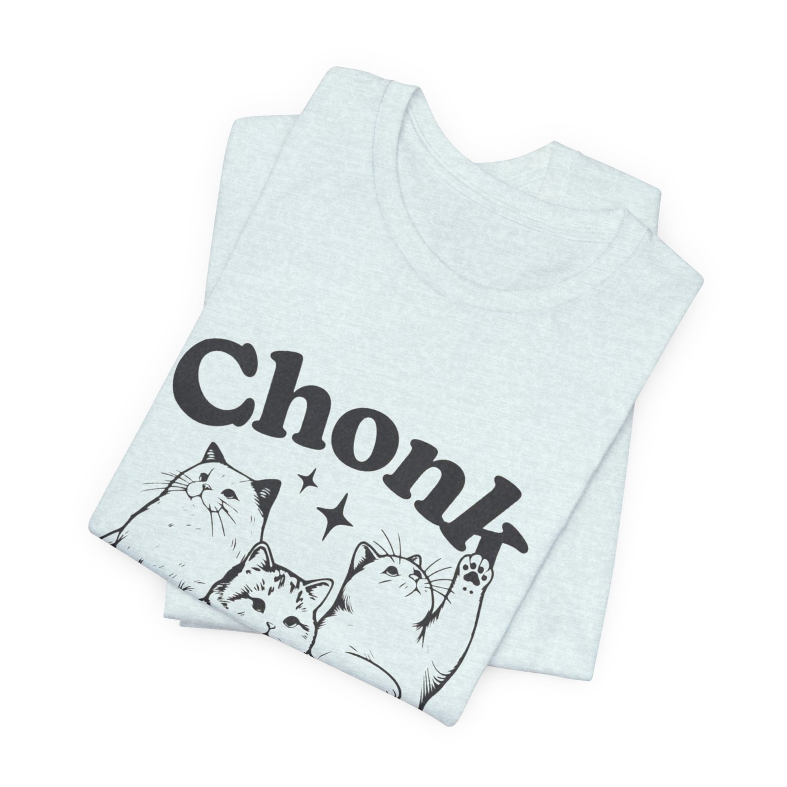 Chonk Cat Unisex Tee, Funny Cat T-Shirt, Gift for Cat Lovers, Cute Animal Shirt, Pet Lover Apparel, Casual Wear - Image 15