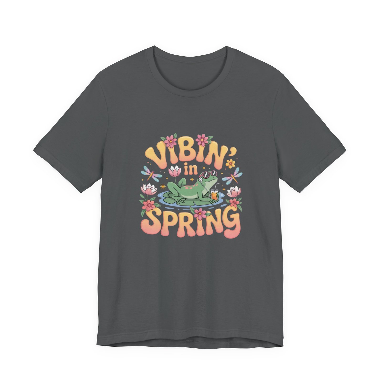 Spring Vibes Unisex Tee, Cottagecore Frog Shirt, Nature Lover T-Shirt, Botanical Garden Top, Greenery Apparel - Image 13