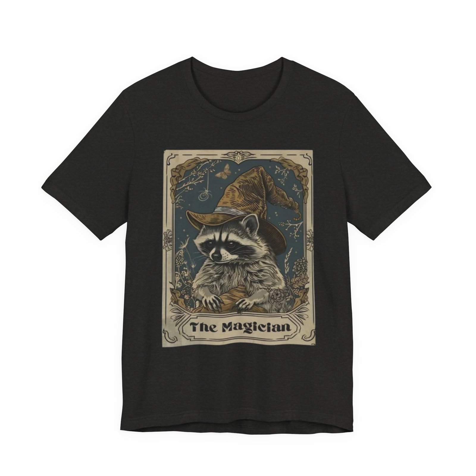 Magician Raccoon Illustration T-Shirt | Tarot Style Mystic Animal Tee - Image 9